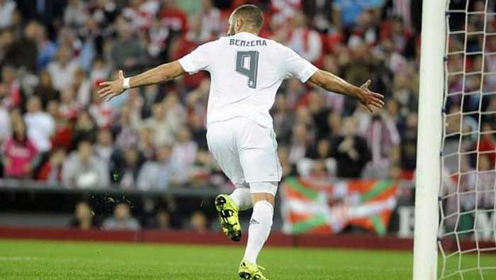 El francés Karim Benzema marcó el doblete de la victoria