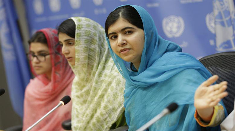 Malala Yousafzai, joven activista de Pakistán abogó por el derecho a la educación y a la igualdad en el mundo.  
