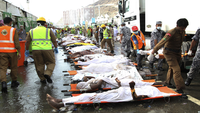 Los muertos por la estampida en La Meca ascendieron a mil 300.