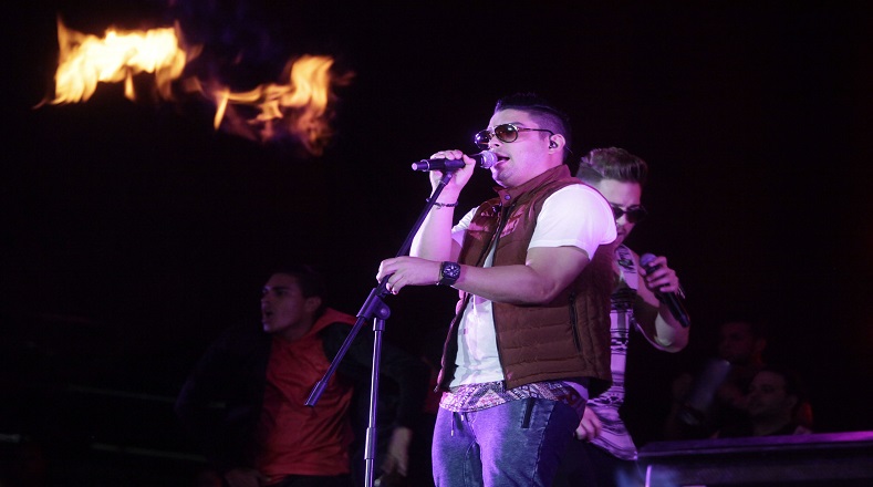 Los cantantes del grupo venezolano Cadillacs se lucieron con una presentación musical para colombianos y venezolanos.
