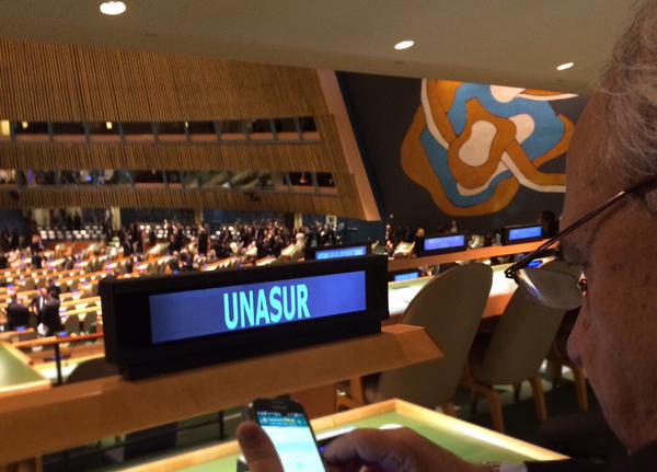 El acuerdo se dio en el marco de la Asamblea General de Naciones Unidas (EE.UU.), donde Unasur participó como observador.