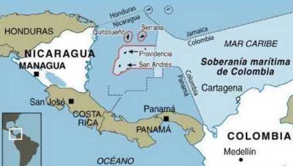Nicaragua denuncia la presencia de embarcaciones amenazantes en su espacio marítimo.
