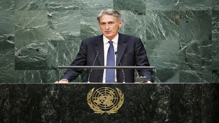 Hammond precisó que la ONU cuenta con el apoyo del Reino Unido para brindarle ayudar a los refugiados