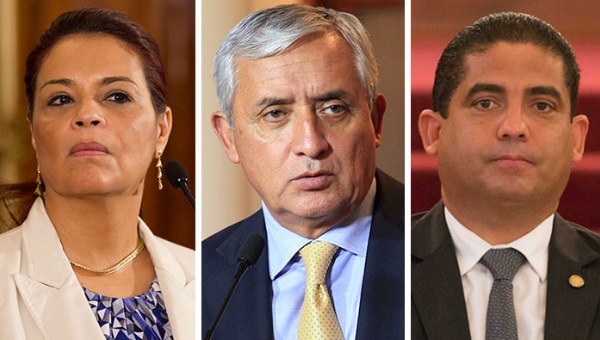 Roxanna Baldetti, Otto Pérez Molina y Juan Carlos Monzón son investigados con por el caso de defraudación aduanera 