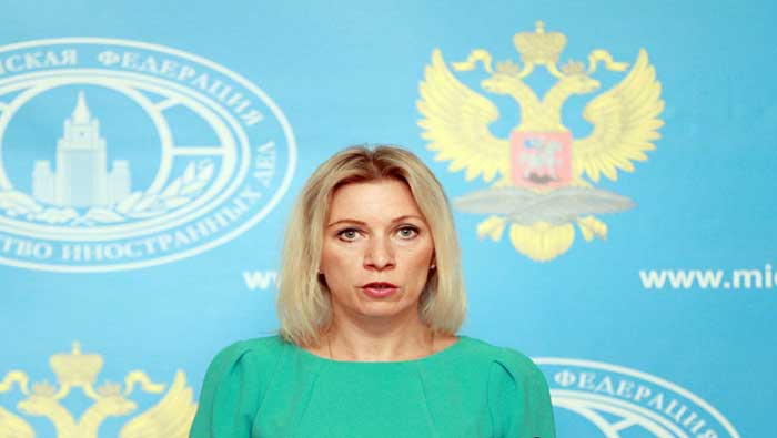 La portavoz de la Cancillería rusa, María Zakharova, reiteró que las imágenes difundidas por medios occidentales son falsas