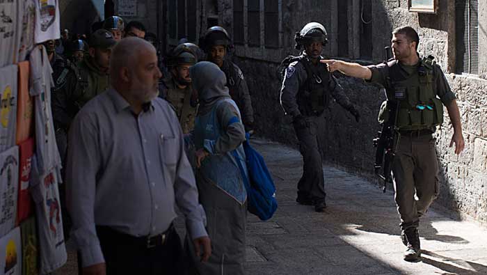 La policía israelí argumenta que las protestas se han realizado sin autorización