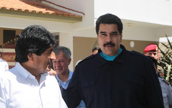 Los presidentes de Venezuela y Bolivia reunieron este martes en el departamento boliviano de Cochabamba.