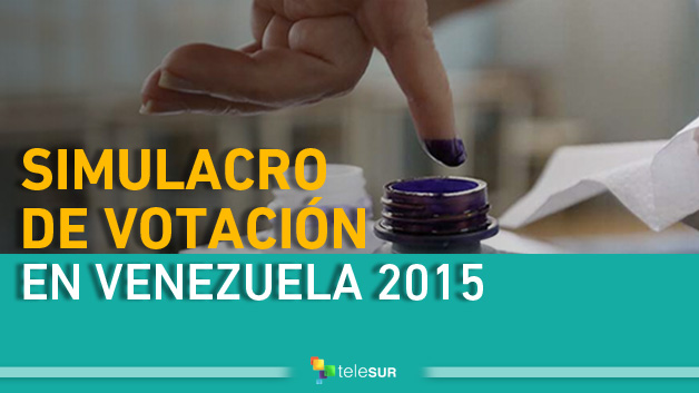 Simulacro de votación en Venezuela 2015