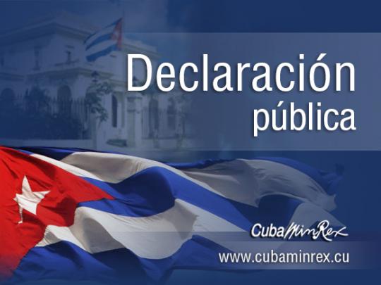 La Cancillería cubana emitió un comunicado desmintiendo la información.