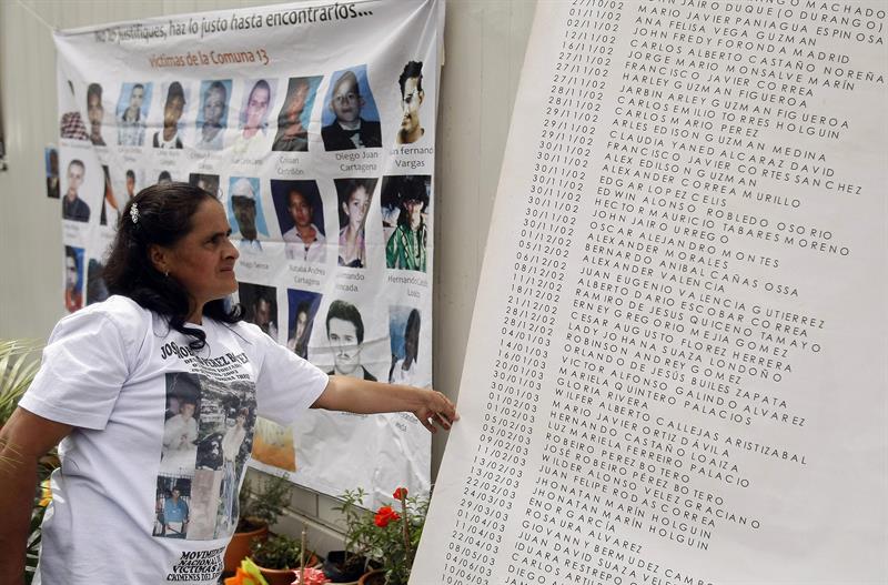 Según la Comisión Internacional de la Cruz Roja, el 70 por ciento de los casos de desaparecidos en Colombia no se han resuelto.