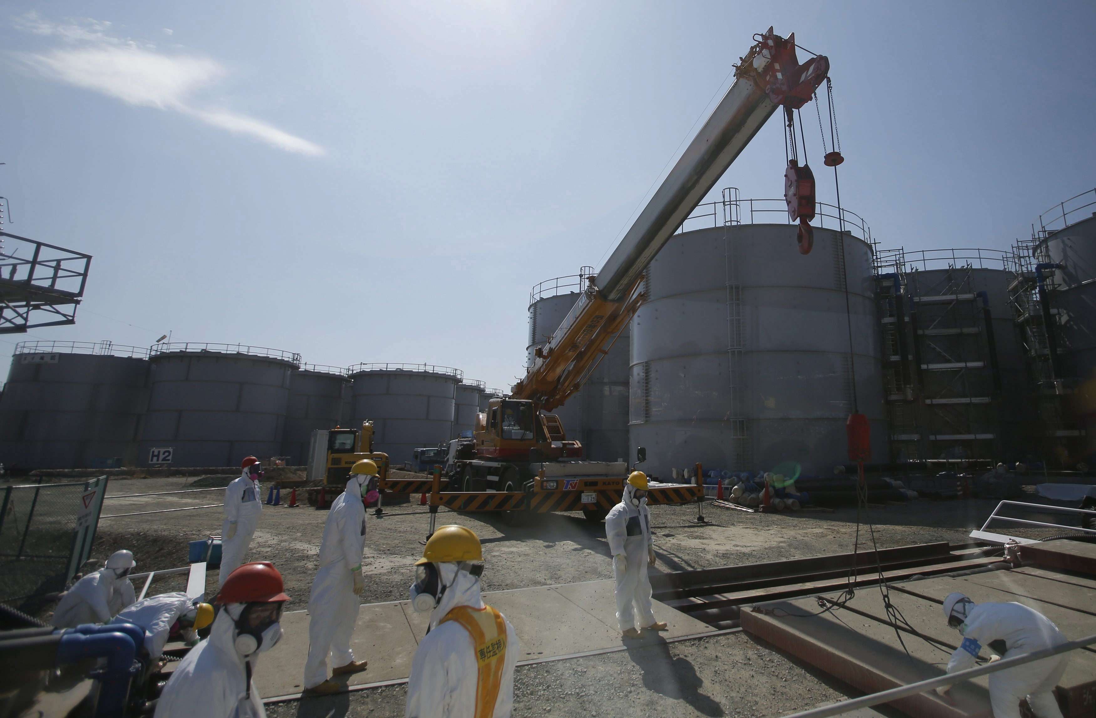 Continúan los trabajos de limpieza en la central nuclear de Fukushima.