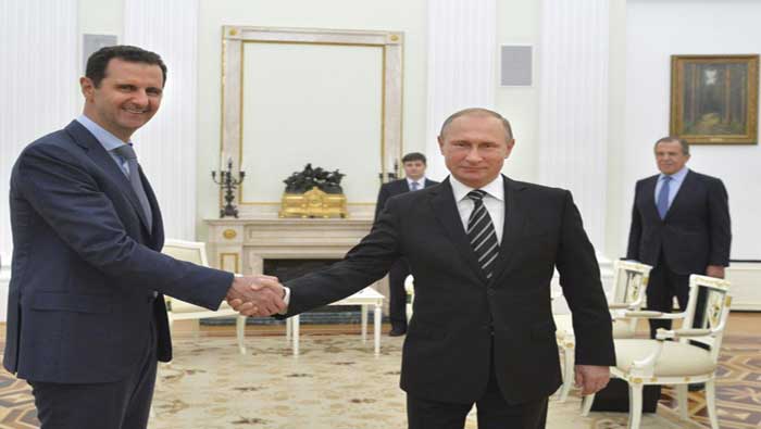 El jefe de Estado sirio agradeció el apoyo de Putin en su lucha contra grupos terroristas