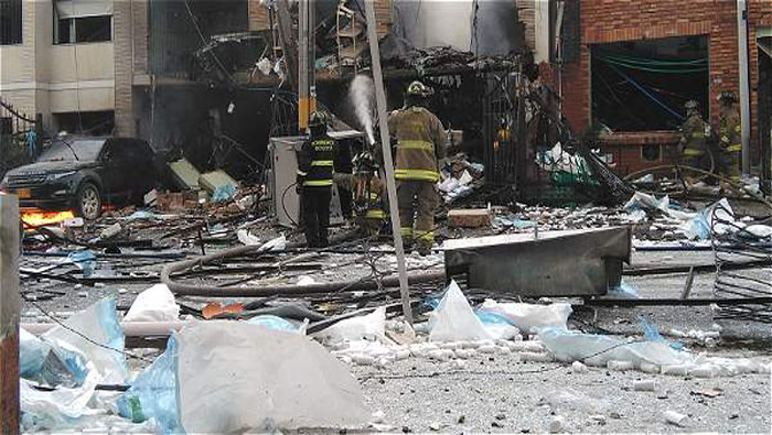 La explosión dejó afectaciones en 16 viviendas del barrio San Luis.