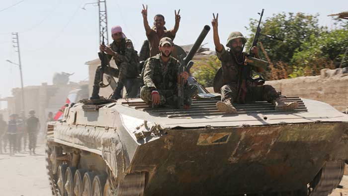 El ejército sirio reportó importantes avances en varias ciudades de Siria.