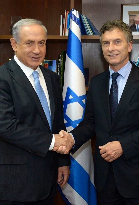 El primer ministro israelí. Benjamin Netanyahu, recibió a Mauricio Macri quien le "transmitió" su compromiso de lucha contra el terrorismo.