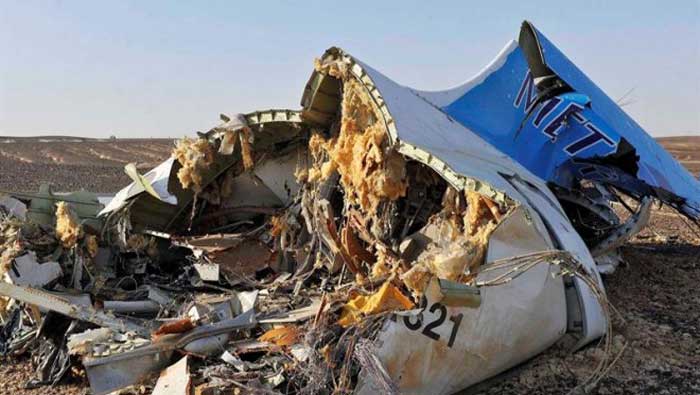 El accidente ocurrido en territorio egipció dejó 224 víctimas mortales