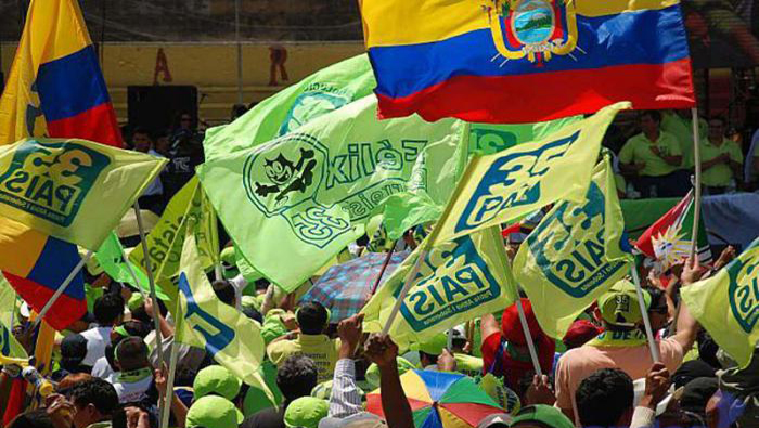 En el comunicado de Alianza País condenaron que la HRH minimizara la violencia de la oposición en las manifestaciones entre julio y agosto.