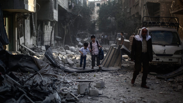 Los efectos de las bombas de occidente en sirio son omitidas por las medios hegemónicos