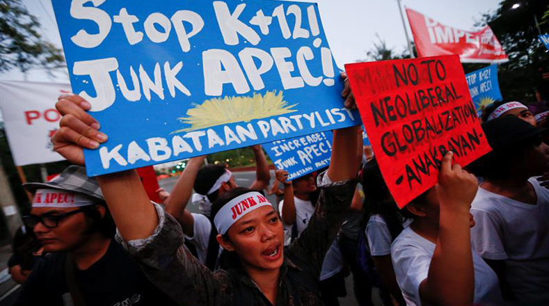 Filipinos llaman a poner fin a los acuerdos con EE.UU.