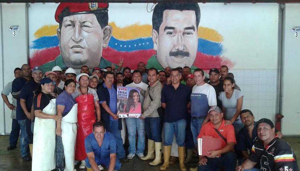 Trabajadores venezolanos apoyan a candidatos Haiman El Troudi y Érika Ortega