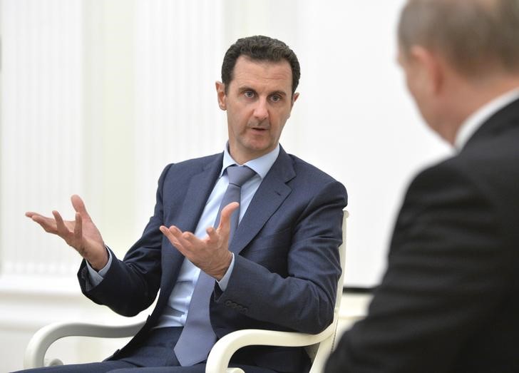 El presidente de Siria, Bashar Al Assad, piensa que la solución del país la deben decidir solamente los sirios.