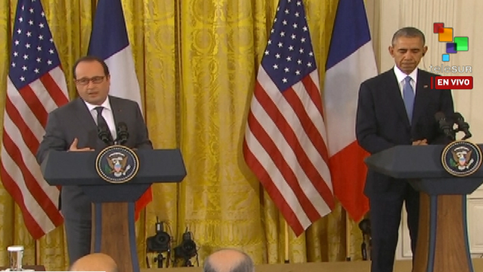 Obama y Hollande ratificaron que el conflicto armado en Siria terminará con la salida del presidente Bashar al Asad.