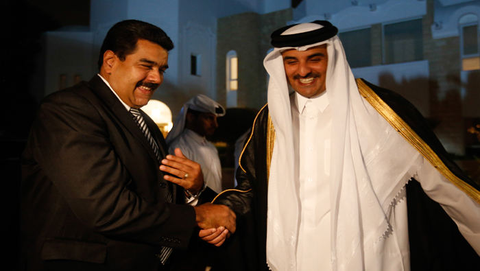El Jefe de Estado venezolano se reunió con el Emir de Catar en enero pasado, a propósito de la gira que realizó por naciones de la OPEP.