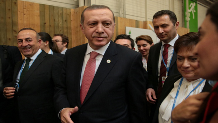 Erdogan participó este lunes en la cumbre sobre el cambio climático COP21 celebrado en Le Bourget cerca de París (Francia).
