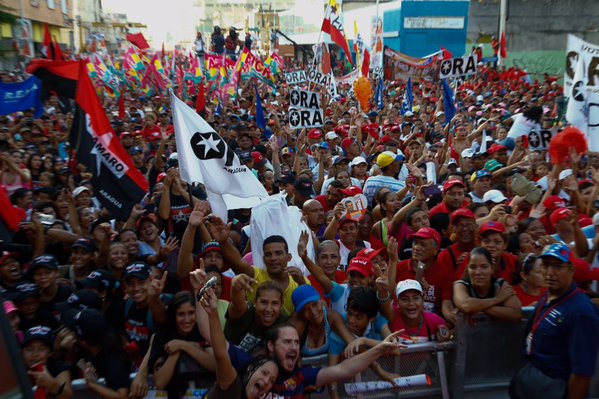 Las fuerzas revolucionarias cerrarán la campaña en la avenida Bolívar de Caracas.
