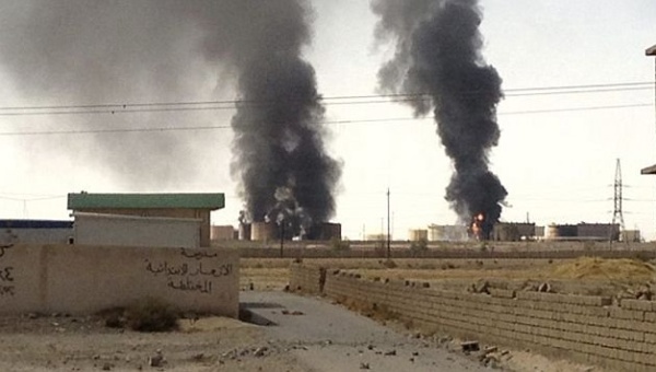El centro petrolífero Omar, al este de Siria, fue atacado la madrugada del pasado jueves por la Fuerza Aérea británica.