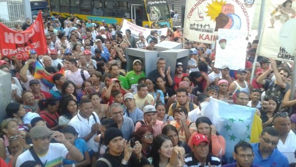 Las fuerzas revolucionarias expresan su apoyo al Gobierno Bolivariano.
