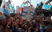 La mandataria argentina pidió a los argentinos cuidar los logros del Kirchnerismo.