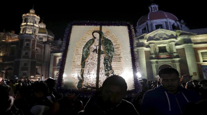 La fe católica se hizo sentir desde tempranas horas, para cantarle las mañanitas a la virgen de Guadalupe, patrona de los mexicanos.