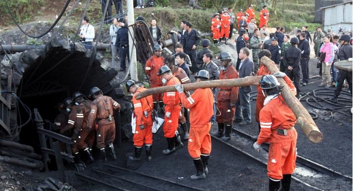 Una explosión en la mina fue la causante del accidente.
