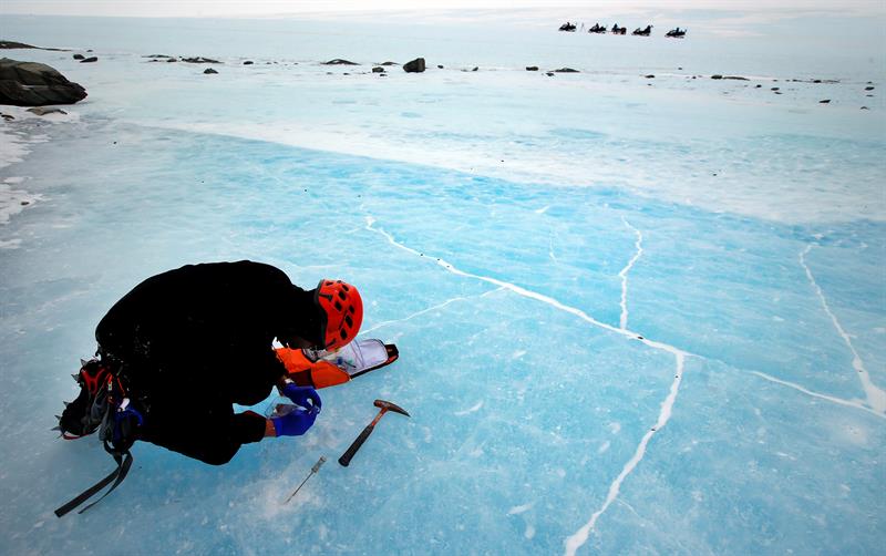 Un grupo de especialistas viajaron al Polo Sur para realizar las investigaciones.