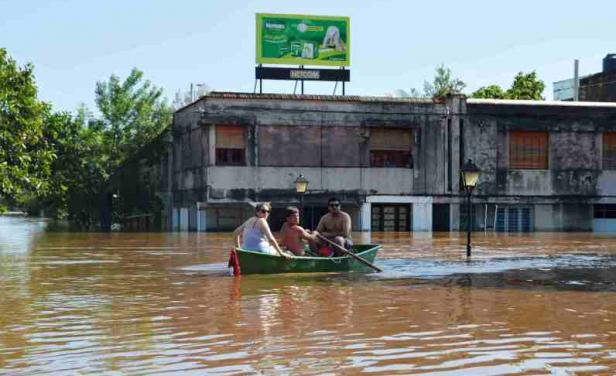 La creciente en Paysandú dejó inundaciones en varias zonas uruguayas.