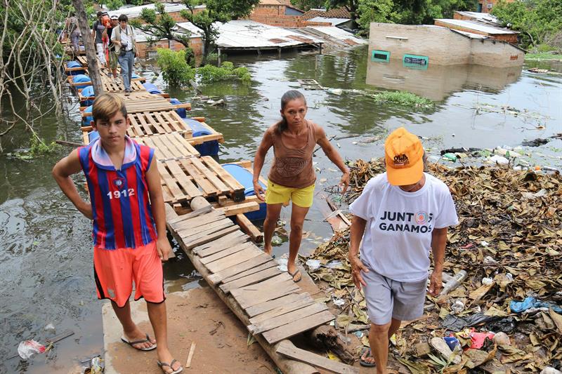Paraguay ha sido el país más afectado por los intensos aguaceros que han caído.