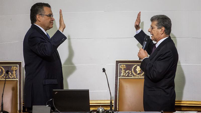 Las nuevas autoridades de la Asamblea venezolana reiteraron sus planes que apuntan a un Golpe Parlamentario.