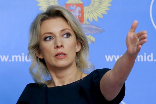 María Zajárova, responsable de prensa de la Cancillería rusa fue la encargada de difundir el comunicado.