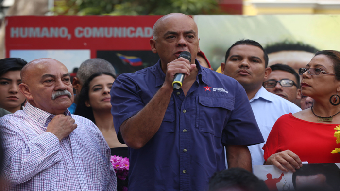 La actividad fue convocada por el alcalde del municipio Libertador, Caracas, Jorge Rodríguez.