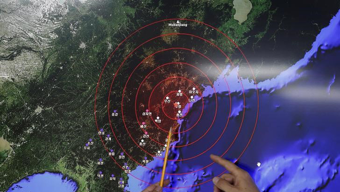 Un gestor de la Administración Meteorológica Coreana señaló los movimientos sísmicos observados en Corea del Sur un día después de que Corea del Norte probara la bomba de hidrógeno.