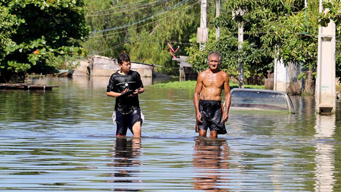 El fenómeno climático El Niño ha provocado inundaciones en el cono sur de América.