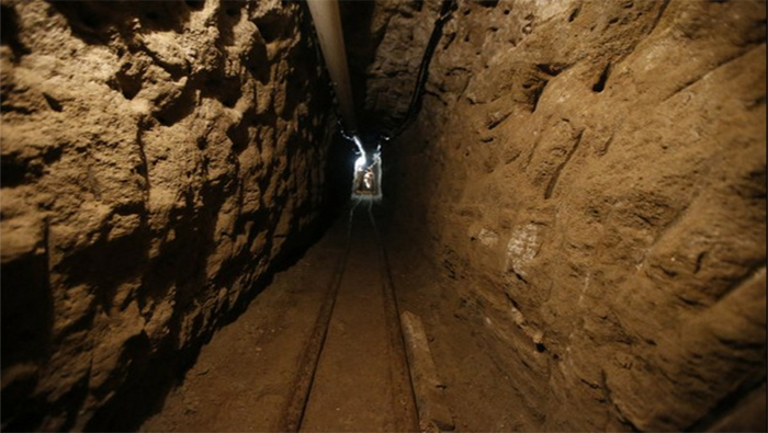 El túnel por el que escapó Joaquín 
