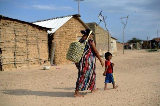 La población infantil en la Guajira colombiana es la más afectada.