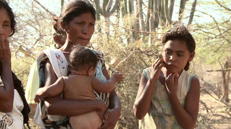 Las comunidades Wayuú denuncian la ineficiencia del Estado colombiano para atender la hambruna en la Guajira.
