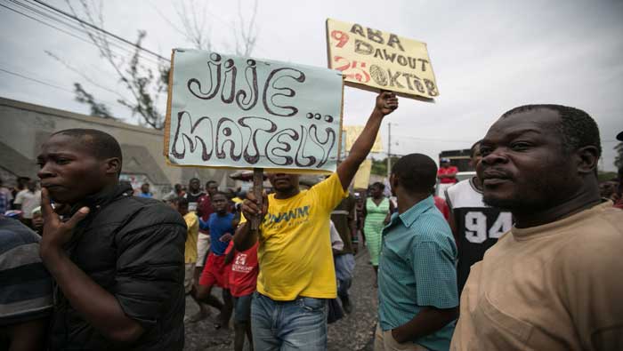 La ciudad de Puerto Príncipe fue escenario de nuevas protestas.