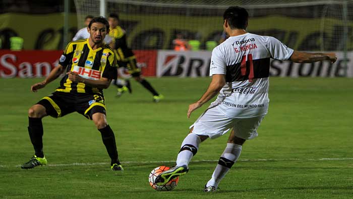 El volante ofensivo Edgar Pérez Greco anotó el segundo de la causa aurinegra
