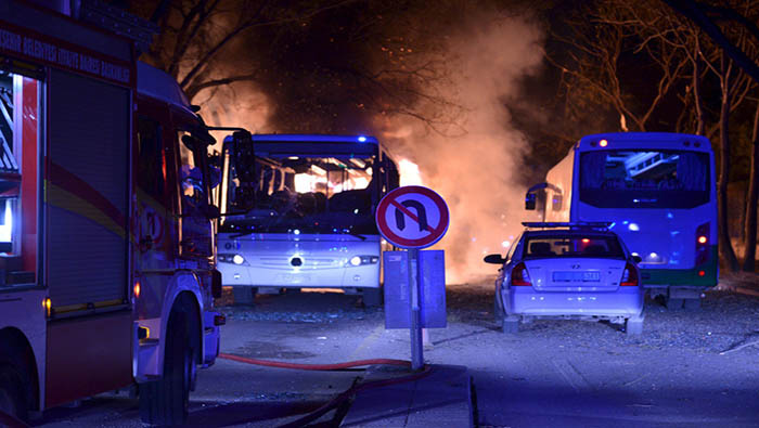 La explosión se escuchó en muchas áreas de Ankara.