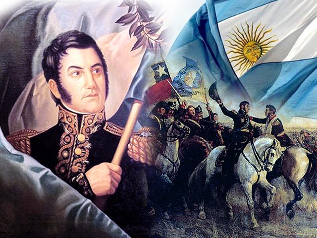 San Martín expuso una posición anticolonial en toda su gesta política y militar. “Patria o Colonia”, exclamaba.