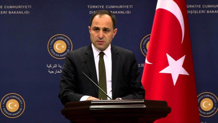 El vocero de la cancillería turca, Tanju Bilgic, rechazó las acusaciones de envío de armas a Siria desde su país.